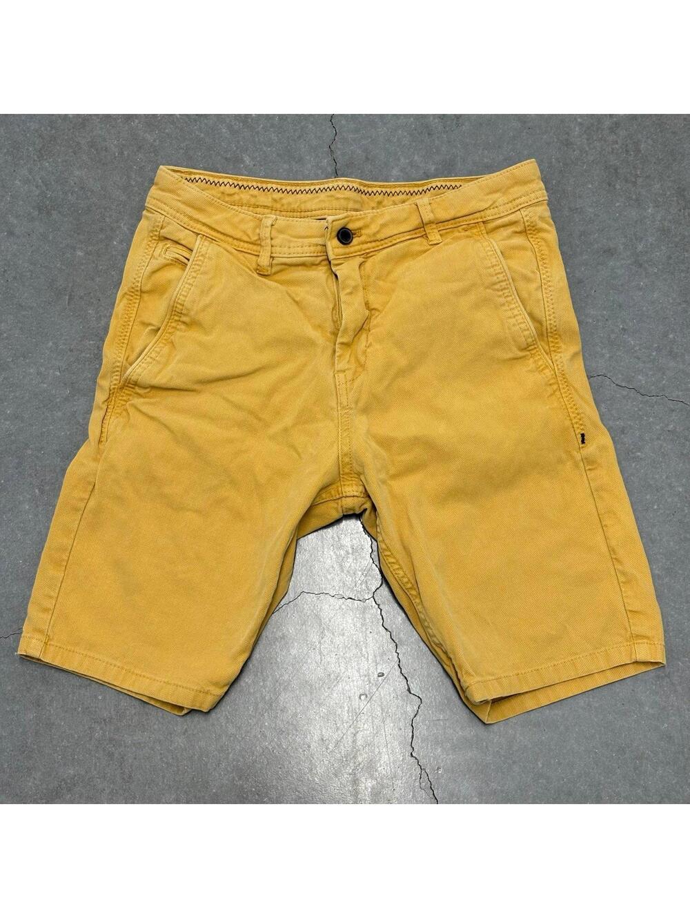 ZARA Man Mustard Denim Shorts